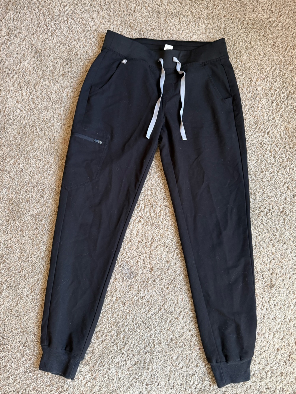 Figs S Black Jogger Pants